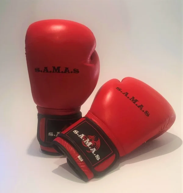 12 Ounce Gloves Premium Cowhide Leather Vampire Red
