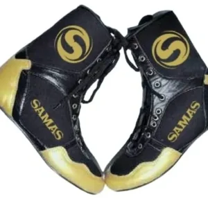 FIGHTER - TRAINING GEAR LEATHER, Boxing Fight Wear Gold