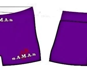 Compression Wear Ladies Shorts Purple