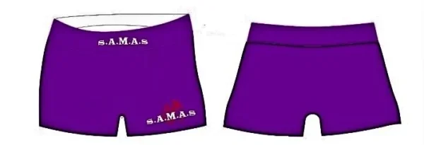 Compression Wear Ladies Shorts Purple