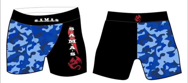 Compression Wear Male Shorts Blue