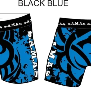 Compression Wear Male Shorts Blue Black