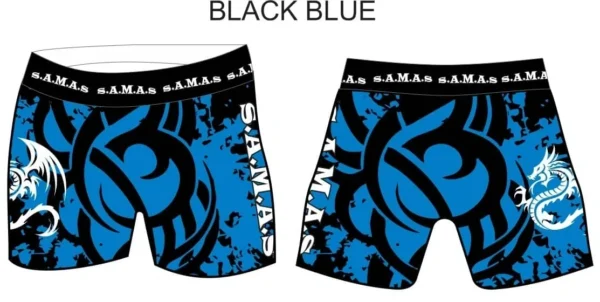 Compression Wear Male Shorts Blue Black