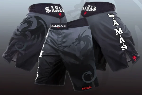 MMA Shorts Elite Grey