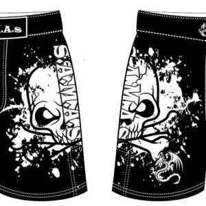MMA Shorts Premier Black & White