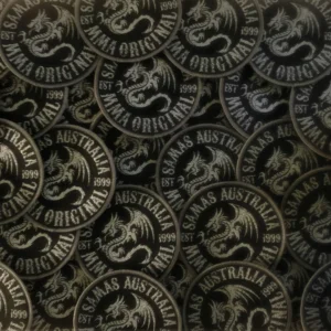 PATCH 90mm MMA ORIGINAL Black & Silver